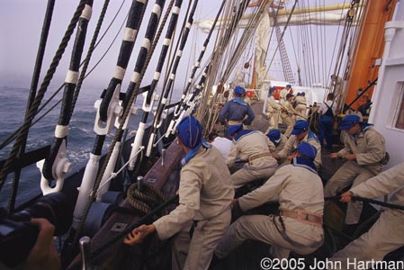  "Hoisting Sails " Kruzenshtern